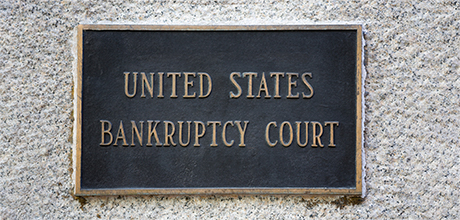 Bankruptcy court sign