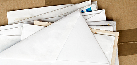 stack of mail