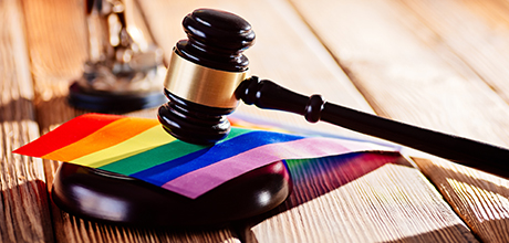 pride flag gavel