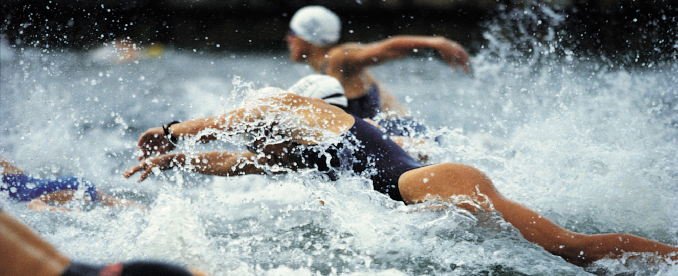 College Athletes Swimming