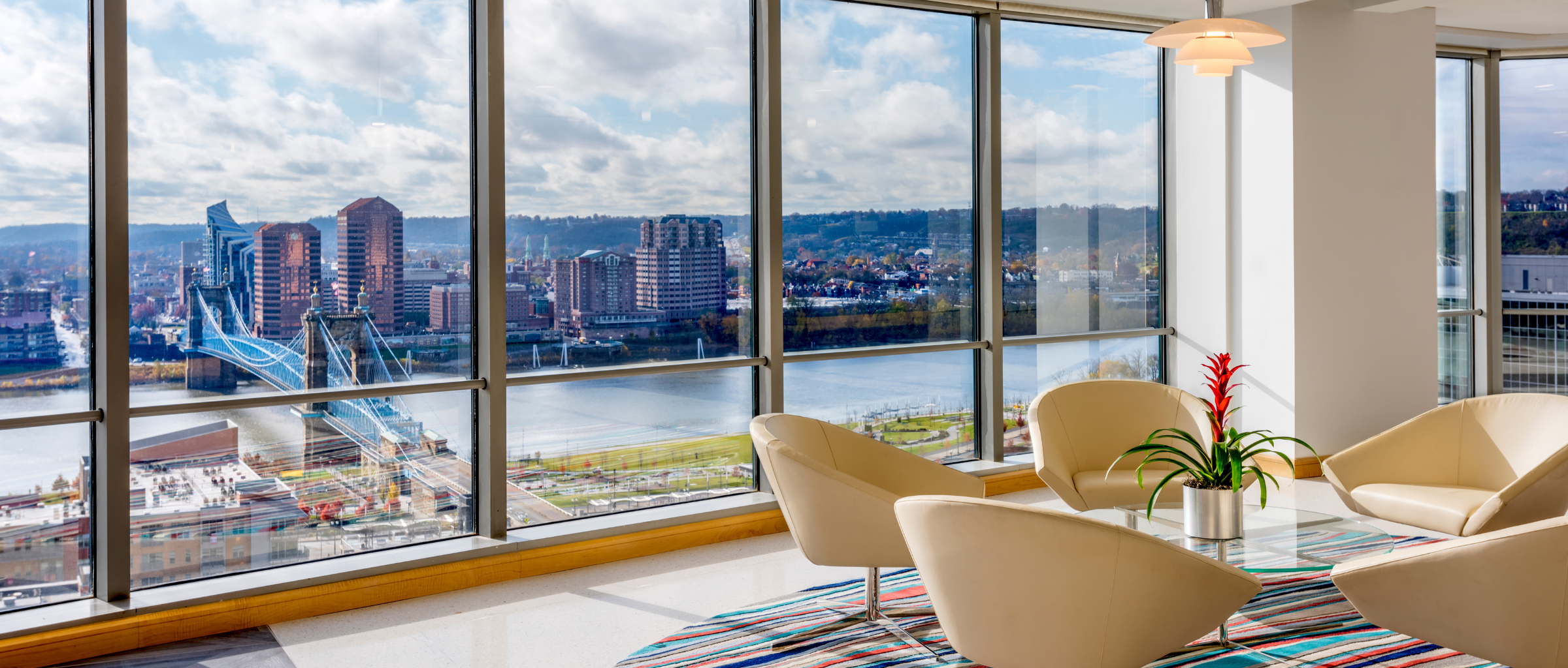 View of the Ohio River from Bricker Graydon's Cincinnati Office