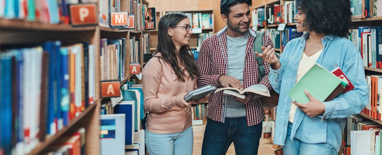 Group in a public library