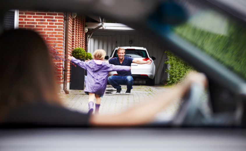 Child running to parent