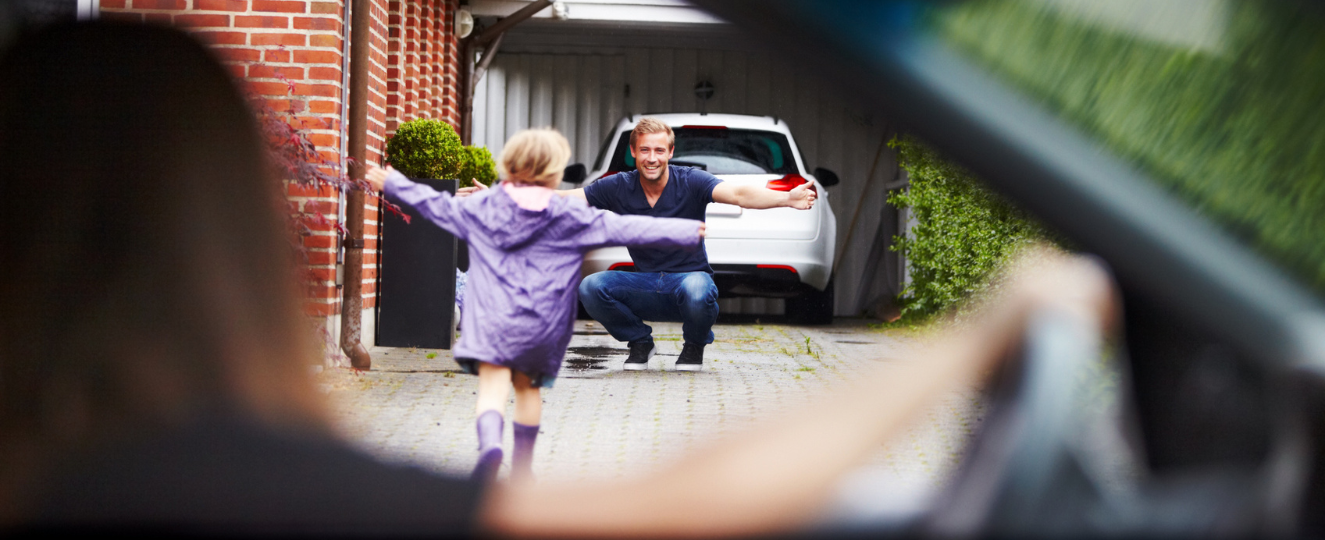 Child running to parent